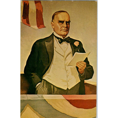 Portrait of President William McKinley Original Postcard TK1-25