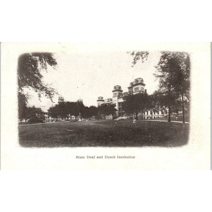 Antique Postcard State Deaf and Dumb Institution Columbus Ohio TD9