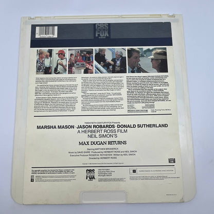 Max Dugan Returns RCA SelectaVision - CED VideoDisc TG2