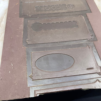 Vintage Newspaper Ad Printing Plate Flong Superior, Rice lake WI Norway MI TC9-2
