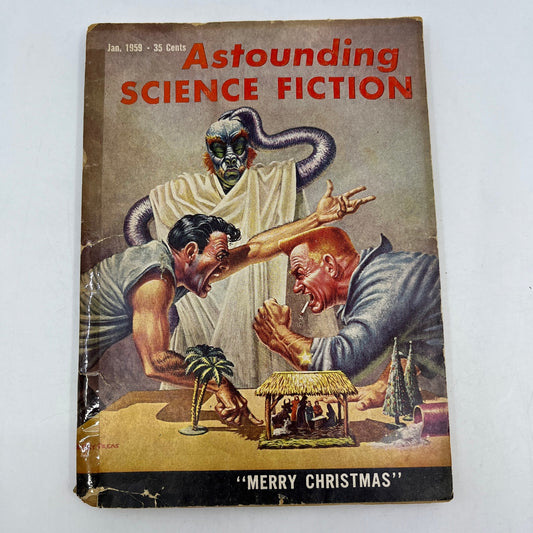 ASTOUNDING SCIENCE FICTION 1959 January - Merry Christmas Pulp magazine TH9