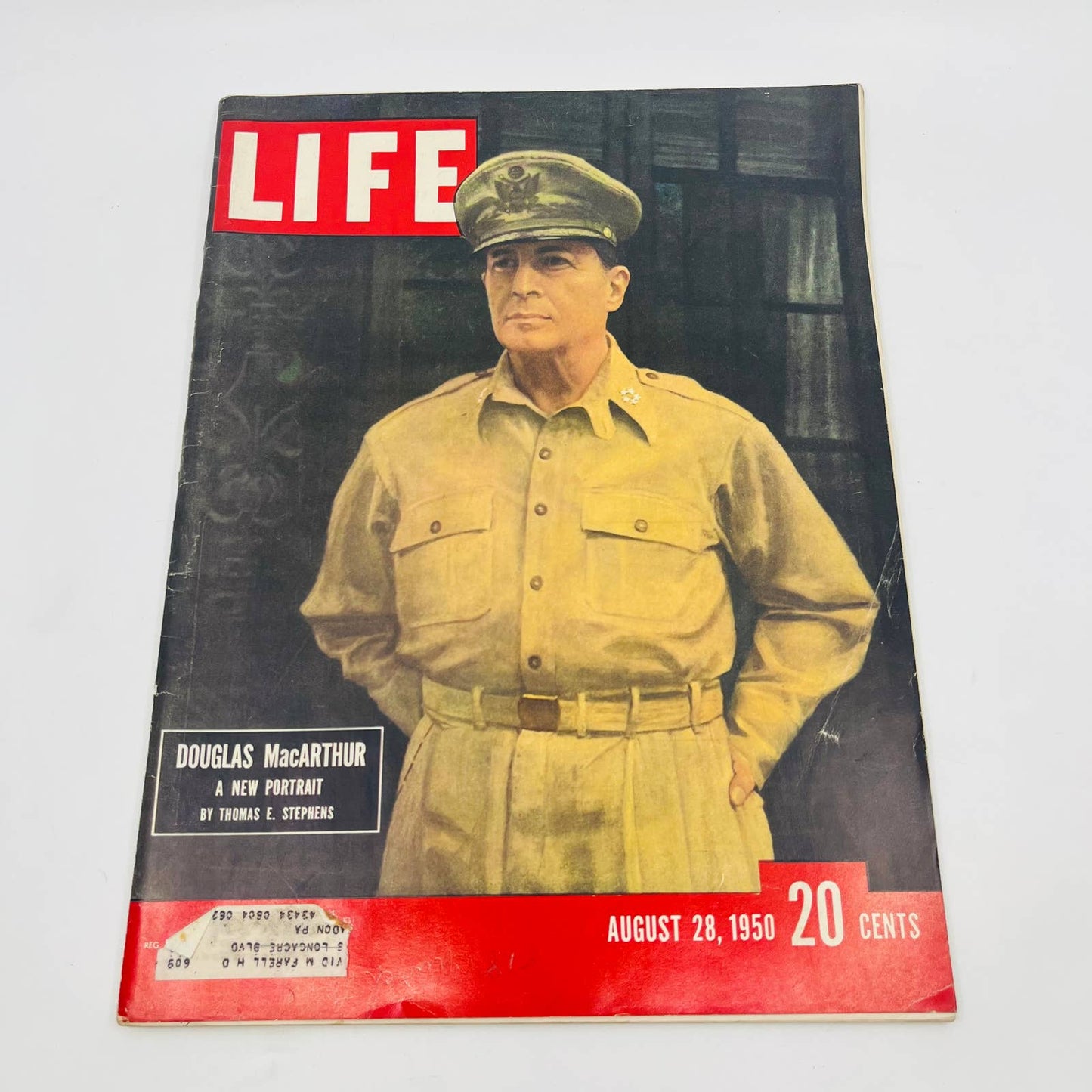 LIFE MAGAZINE August 28, 1950 DOUGLAS MACARTHUR Portrait THOMAS E. STEPHENS TD9