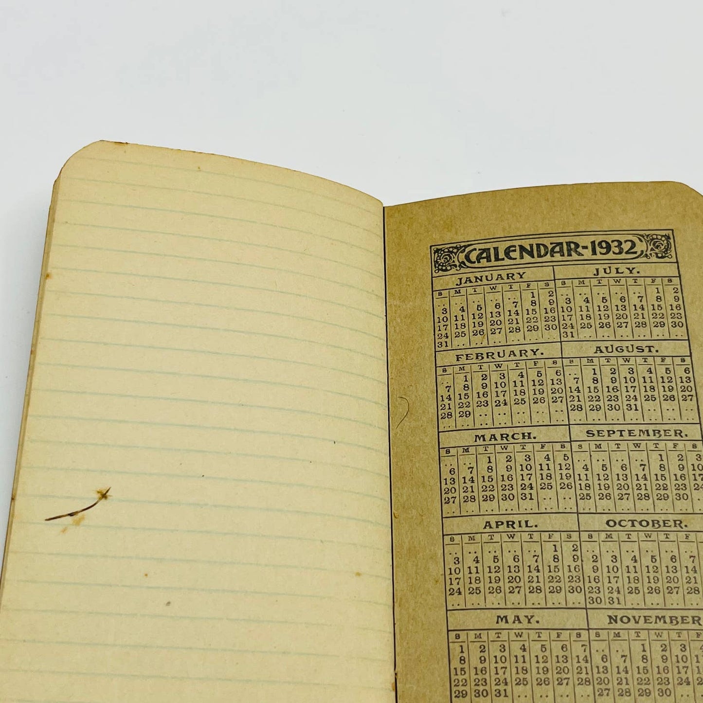 1931 Hubbard’s High Grade Fertilizers Pocket Notebook Baltimore, MD SC2