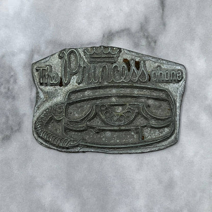Vintage Printing Letterpress Printers Block Plate The Princess Phone SE819