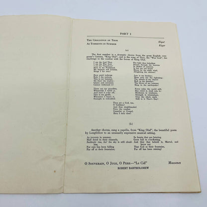 1921 First Baptist Church Montclair New Jersey Concert Program D6