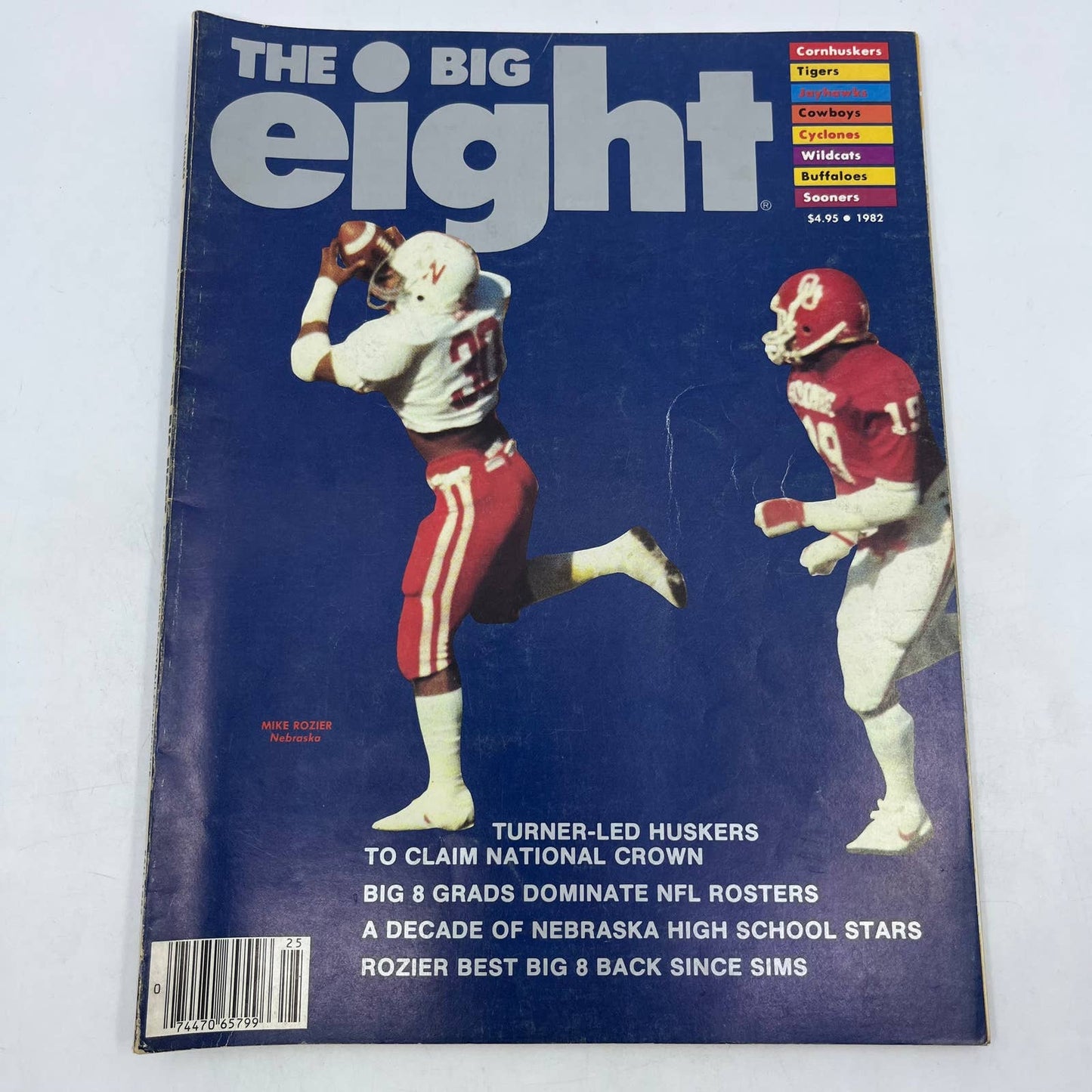 1982 Big Eight Football Special Magazine Mike Rozier Nebraska Cornhuskers TH6