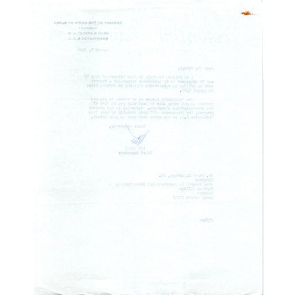 Embassy of the Union of Burma Official Letterhead Memo Pe Than 8/2/66 B9