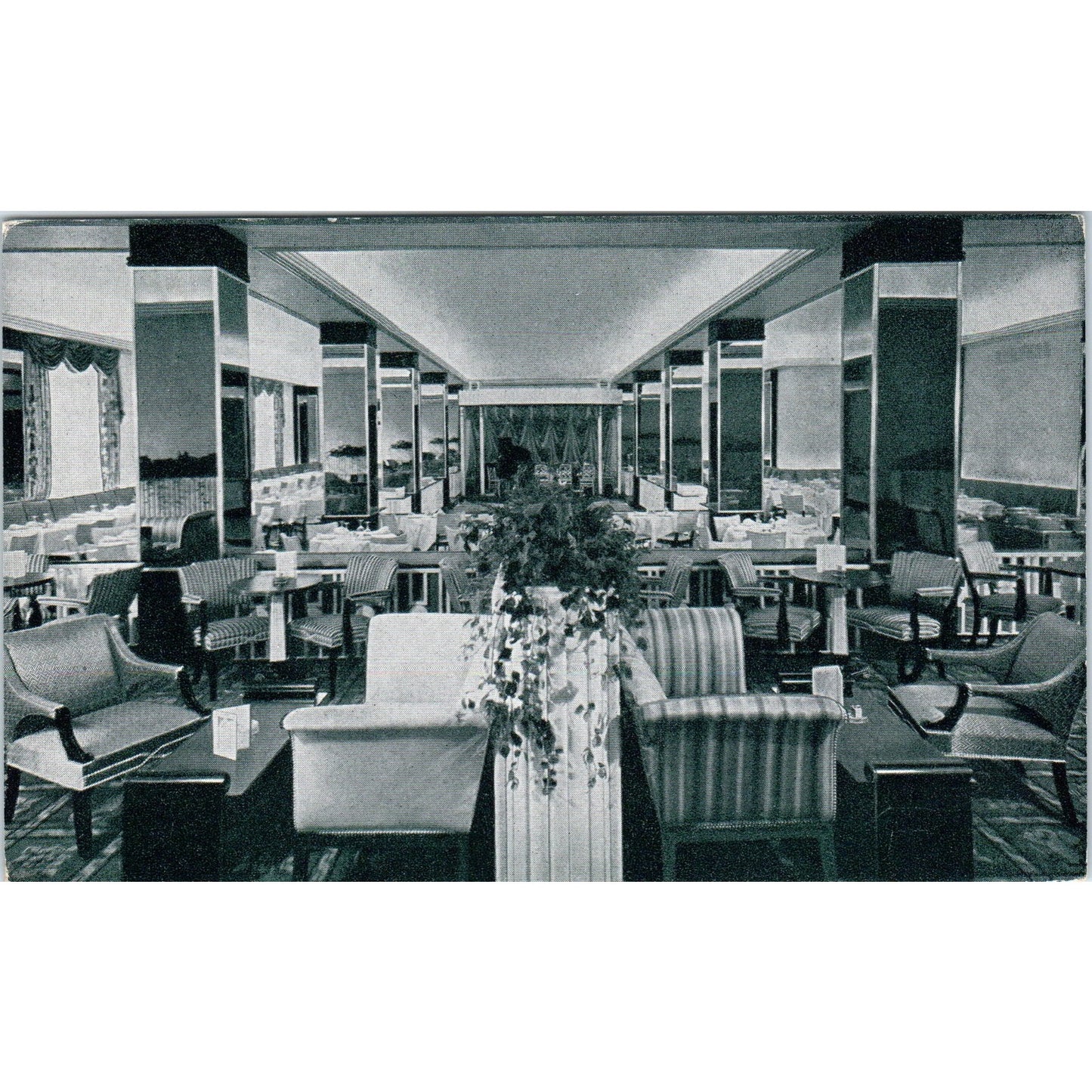 Hotel Raleigh Pall Mall Room Washington D.C. Original Postcard P1-16