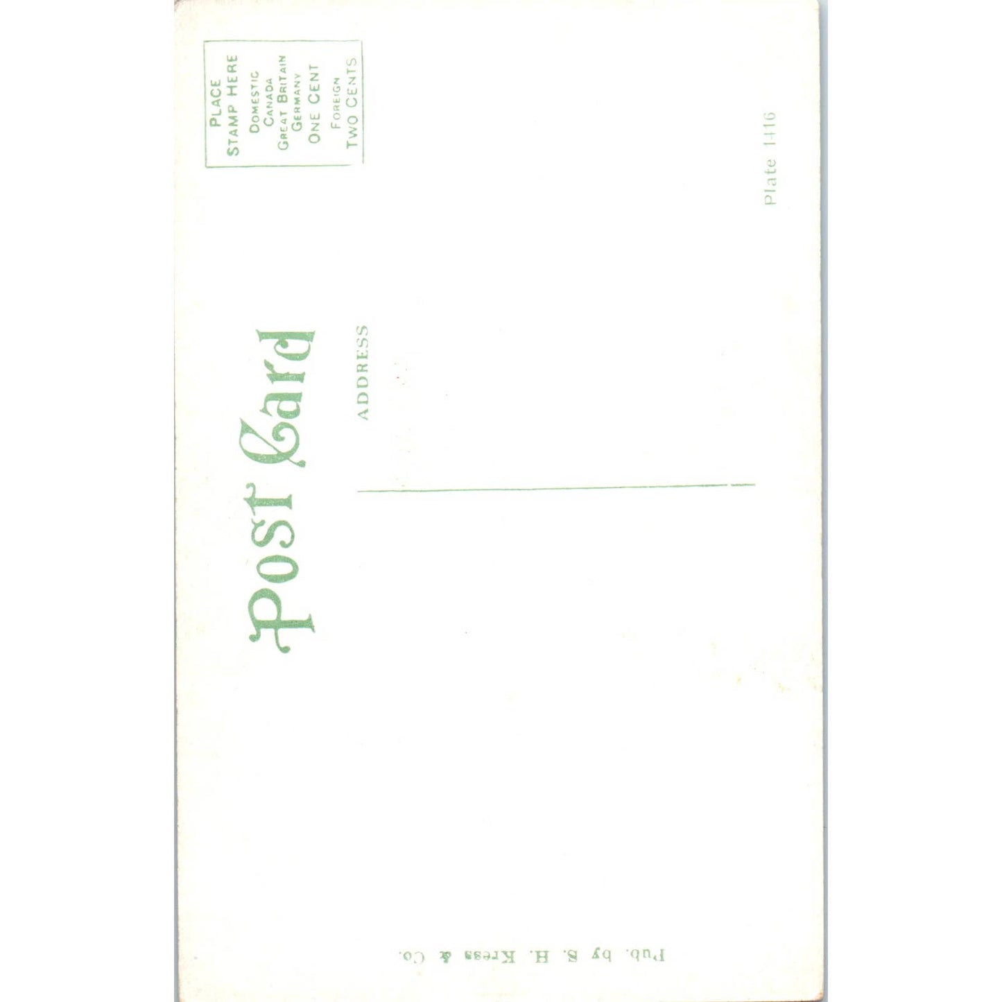 Morgan Square in Winter Spartanburg SC c1910 Original Postcard TK1-27