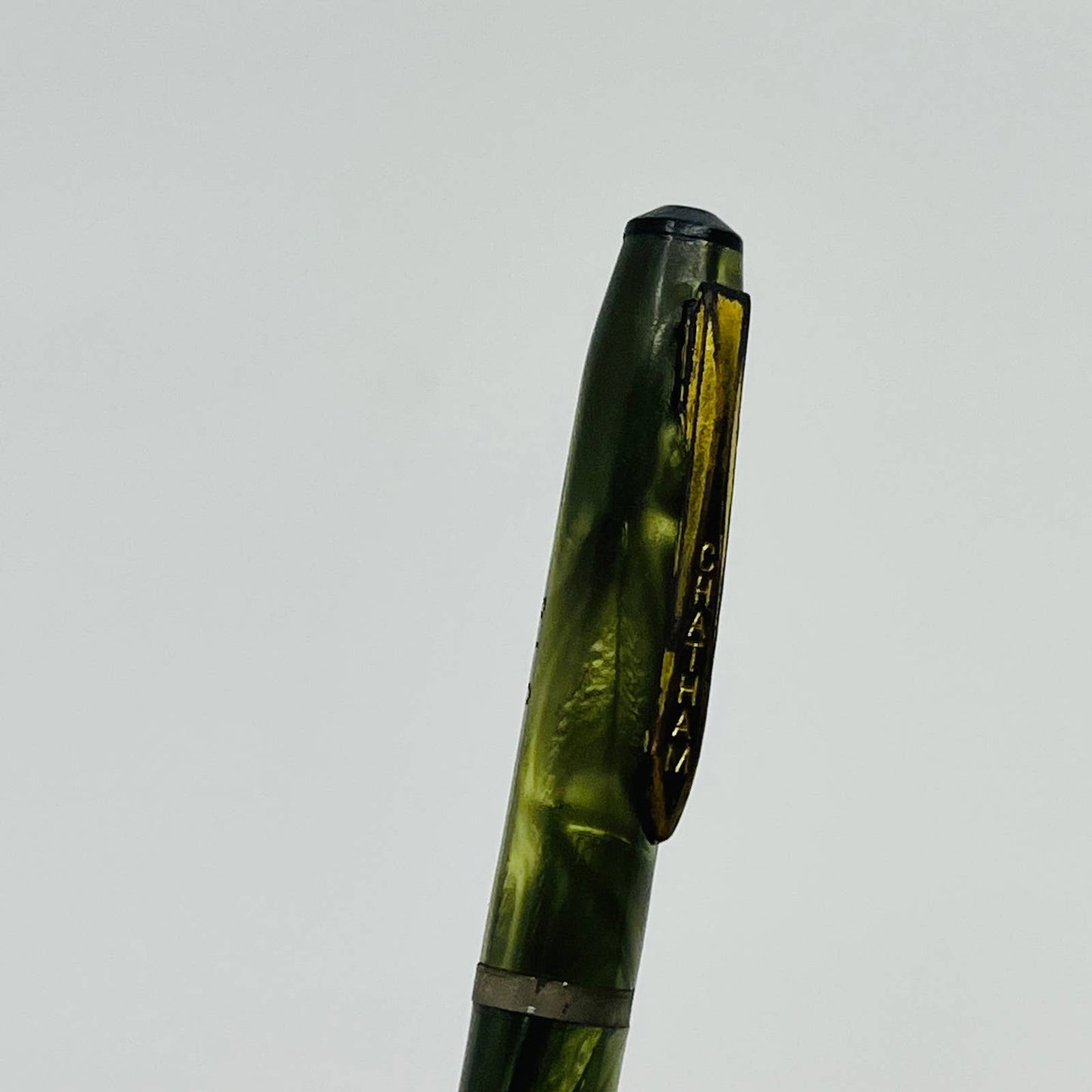 Vintage Chatham Mechanical Pencil Green Marble Pearl Celluloid SB9