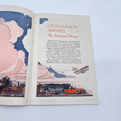 1924 Civilization Awheel Socony Standard Oil Company NY Advertising Gas Book TF7