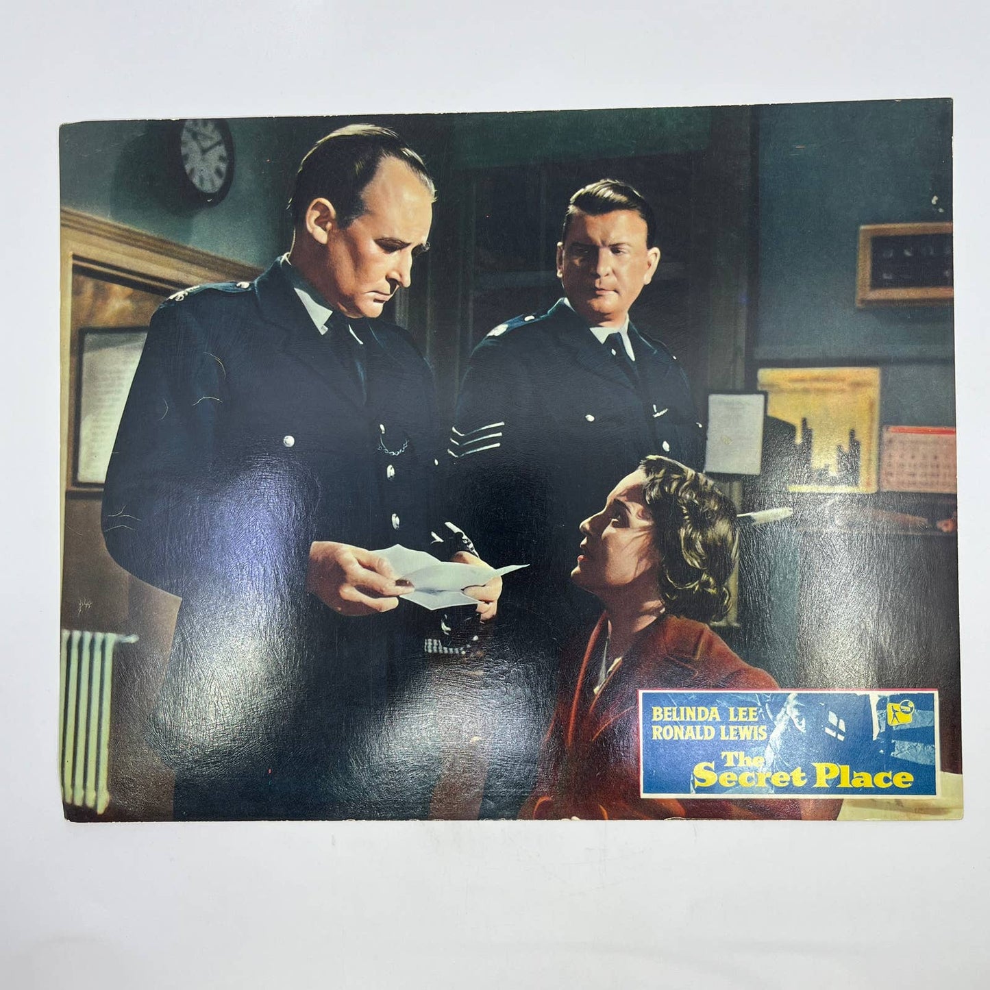 1958 The Secret Place Belinda Lee Ronald Lewis British Lobby Card 2 FL4