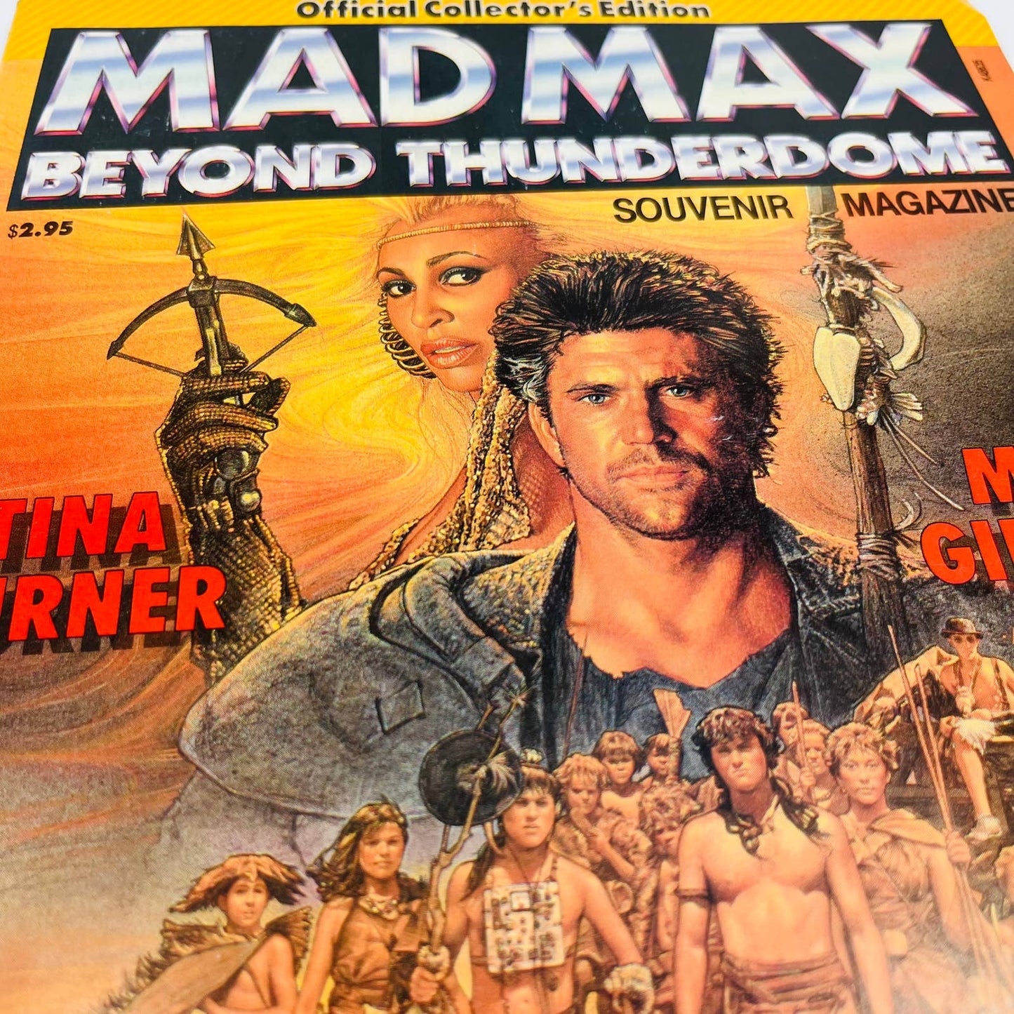 1985 Mad Max Beyond The Thunderdome Souvenir Magazine Mel Gibson Tina Turner BA1