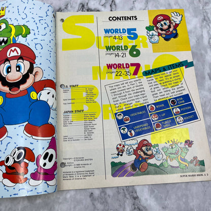 1989 Super Mario Bros. 2 Inside Out Nintendo Power Strategy Guide Part 2 TJ6