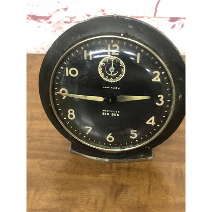 Vintage Black Westclox USA Big Ben Alarm Clock La Salle IL Untested TH4