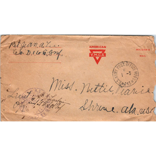 1919 WWI Letter and Envelope From Remagen Germany to Shreve AL AD6