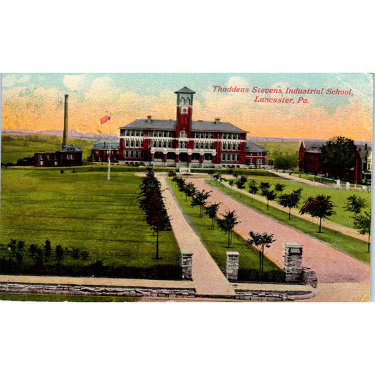 1915 Postcard Thaddeus Stevens Industrial School Lancaster PA TD8-P2