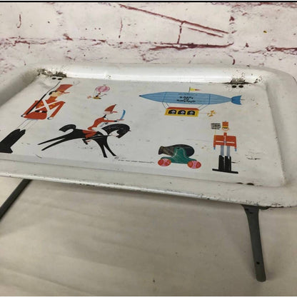 Rare Vintage 1961 Walt Disney Babes In Toyland Metal Tray Table 17x13 TH8