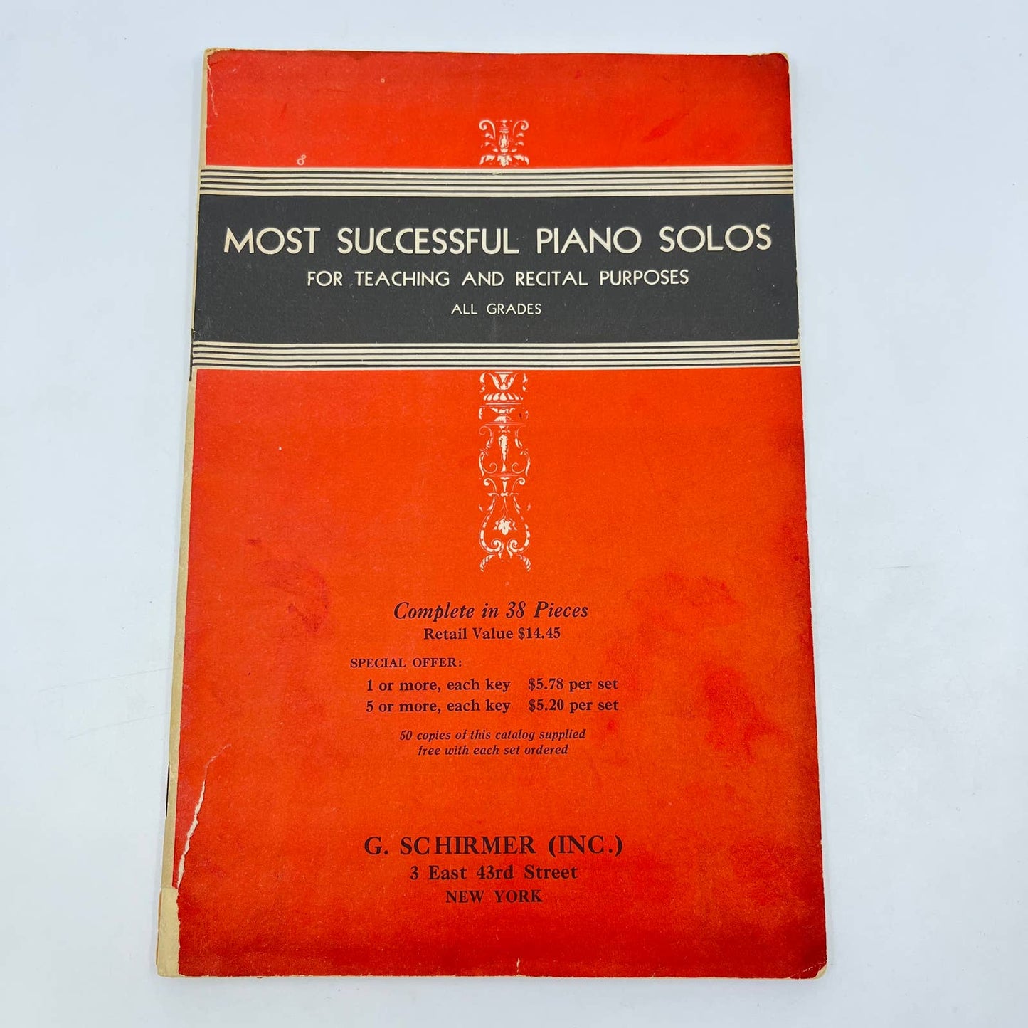 1920 Most Successful Piano Solos for Teaching & Recital Purposes G Schirmer TE9