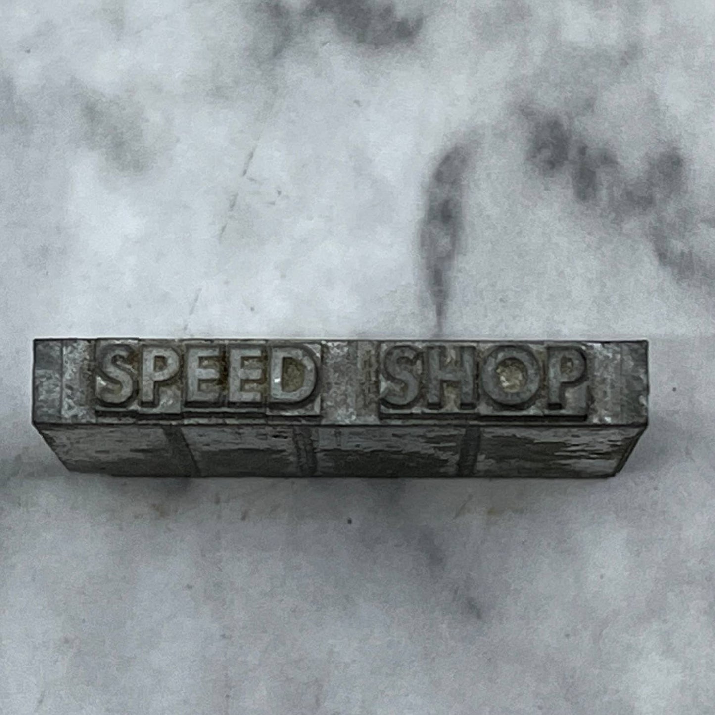 Vintage Printing Letterpress Printers Block Plate Speed Shop TJ510