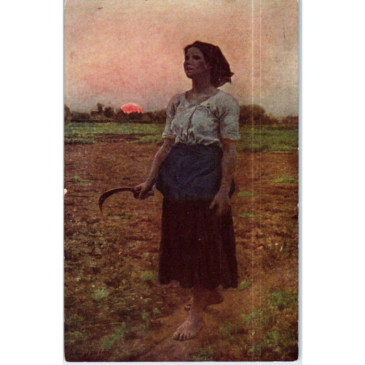 Art Institute of Chicago Song of the Lark Jules Adolphe Breton Postcard TK1-P13