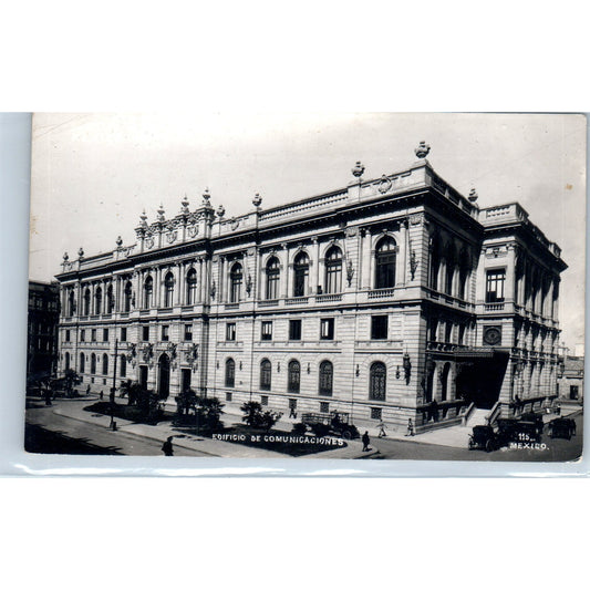 Edificio De Comunicaciones Mexico - Original RPPC Postcard P3-8