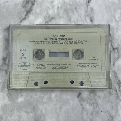 Bon Jovi - Slippery When Wet Cassette Tape No Jacket TJ6-76