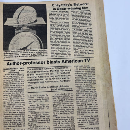 1981 Sep 13 Bellville IL News-Democrat TV Listings Magazine Robert MacNeil TG6