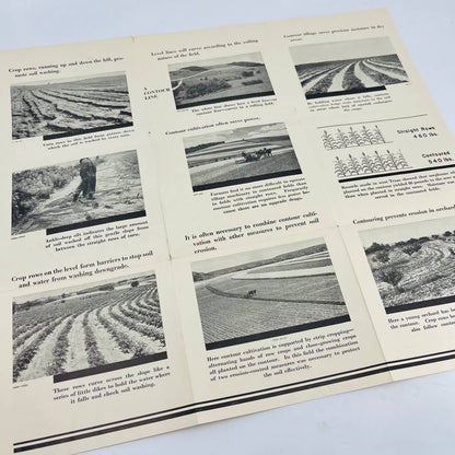 1930s Contour Cultivation in Conservation Farming US Agriculture Dept Flyer SA7