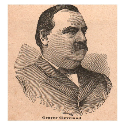 Grover Cleveland 3.5x3" Original Engraving 1899 AK5-M28
