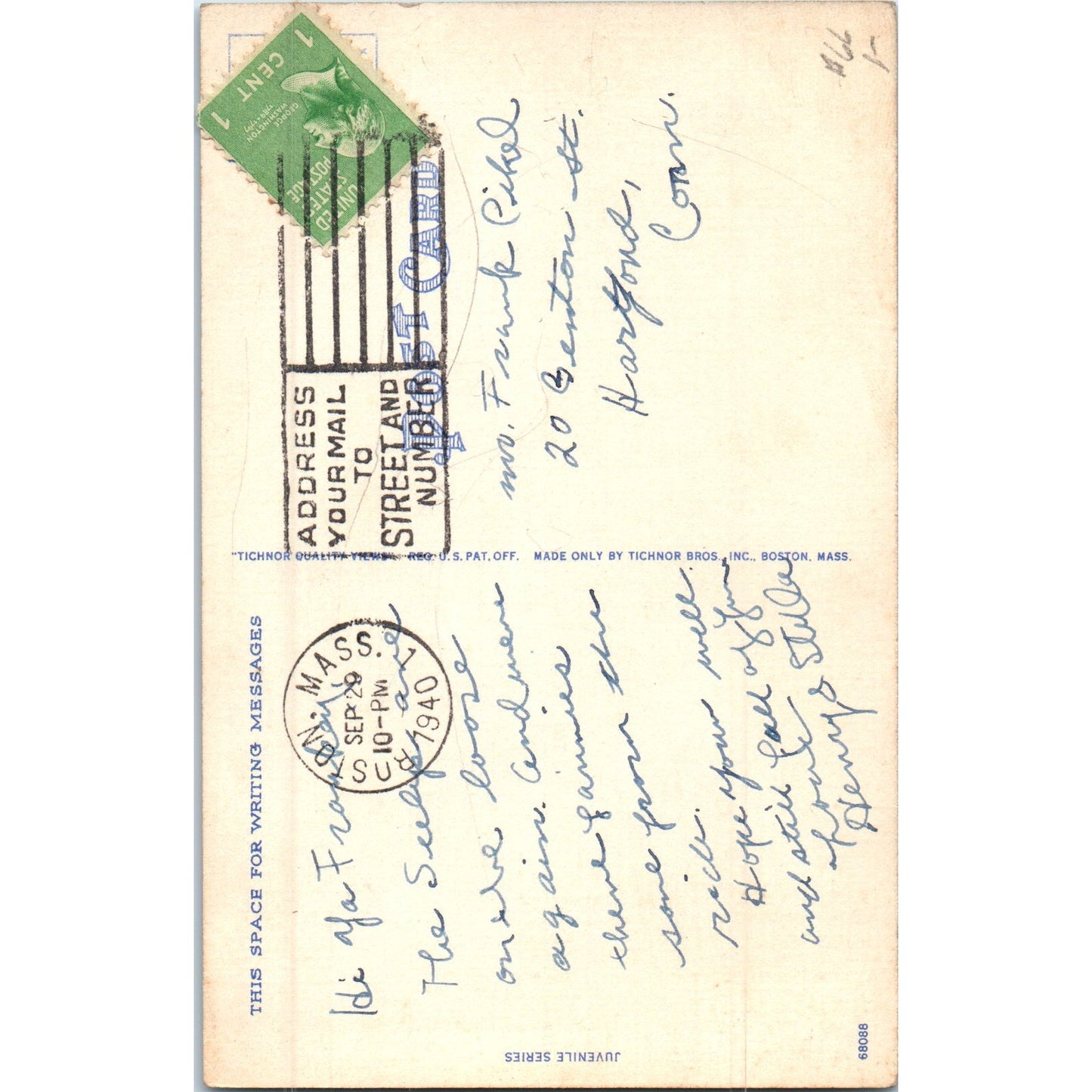 1940 The Trouble With Men is Women Humor Cartoon Original Postcard P2-4