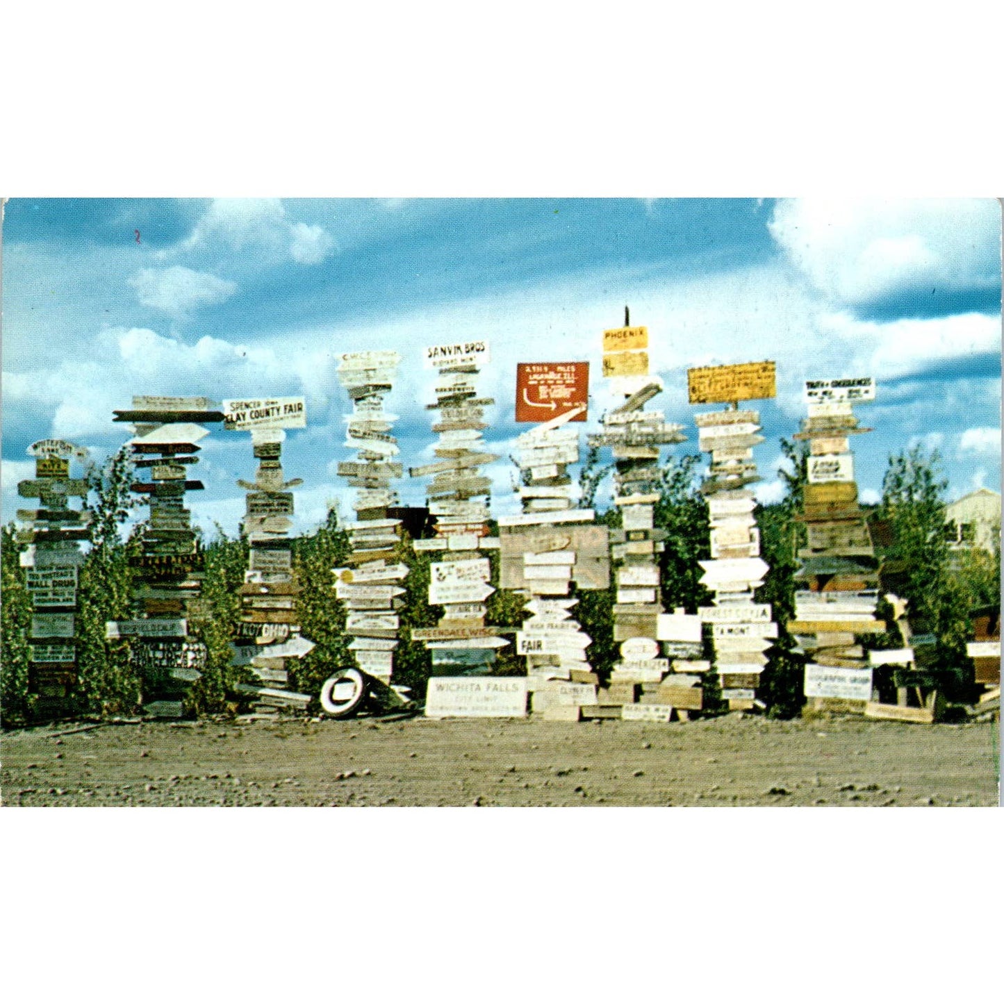 The Alaska Highway Northwestern Canada Yukon Alaska Original Postcard TK1-30