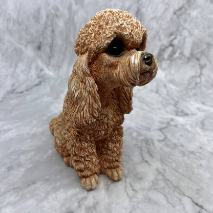 1984 Classic Critters Pink Poodle Statue Cast Resin 5x7" TJ2