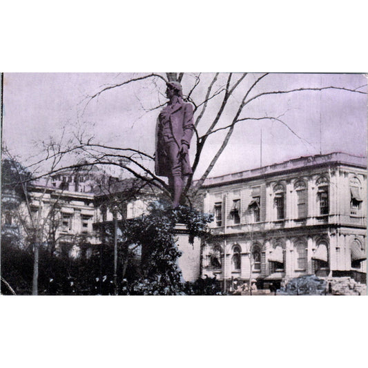 Statue of Nathan Hale New York City c1910 Original Postcard TK1-27