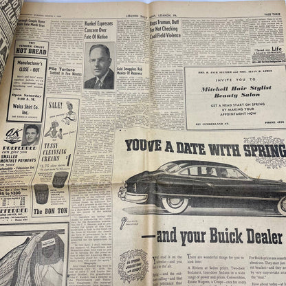 1950 Mar 1 LEBANON DAILY NEWS Newspaper Scientist Fuchs Found Guilty TI6-24