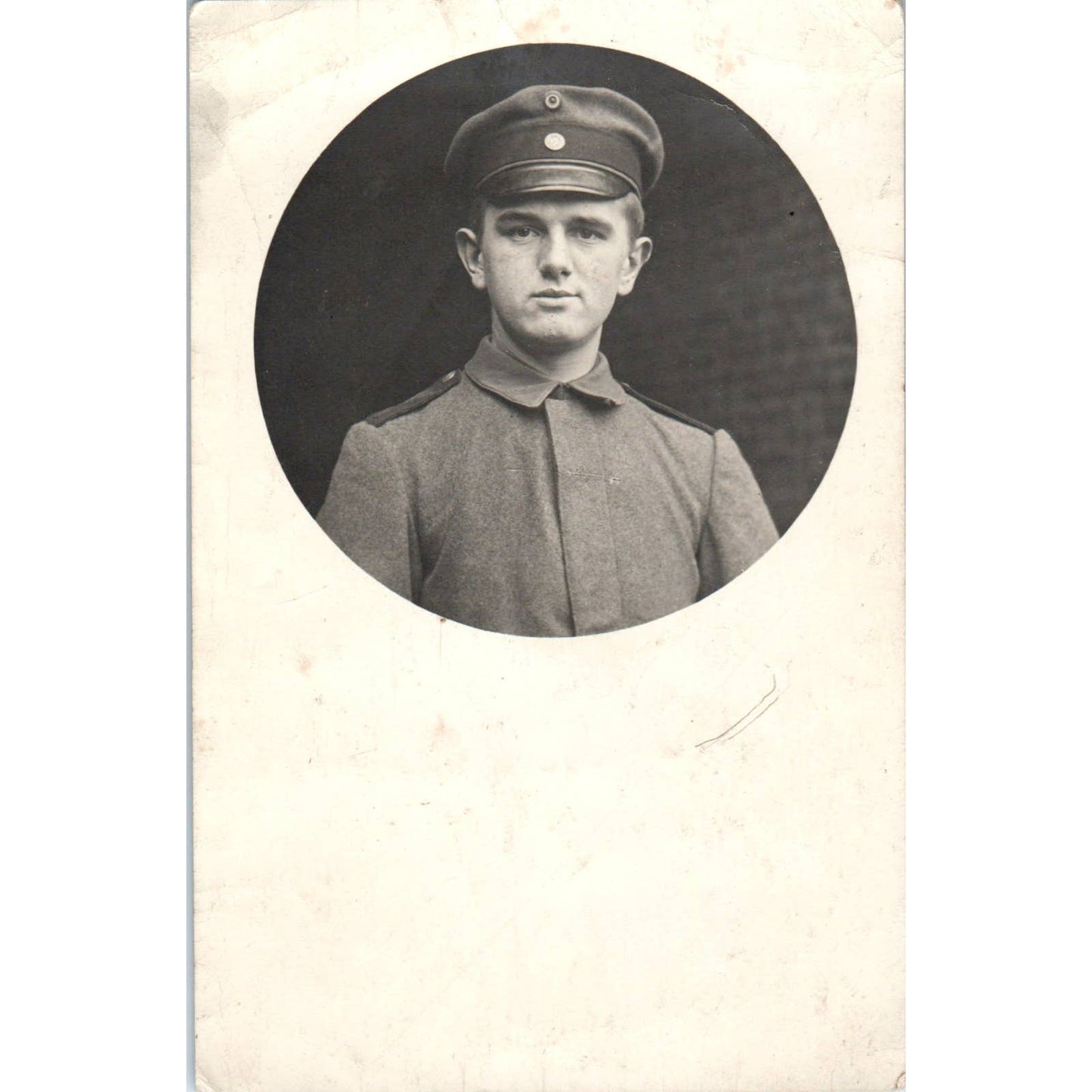 Antique Postcard RPPC WWI German Soldier Portrait SE8
