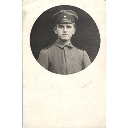 Antique Postcard RPPC WWI German Soldier Portrait SE8