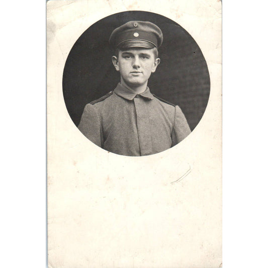 Antique Postcard RPPC WWI German Soldier Portrait SE8