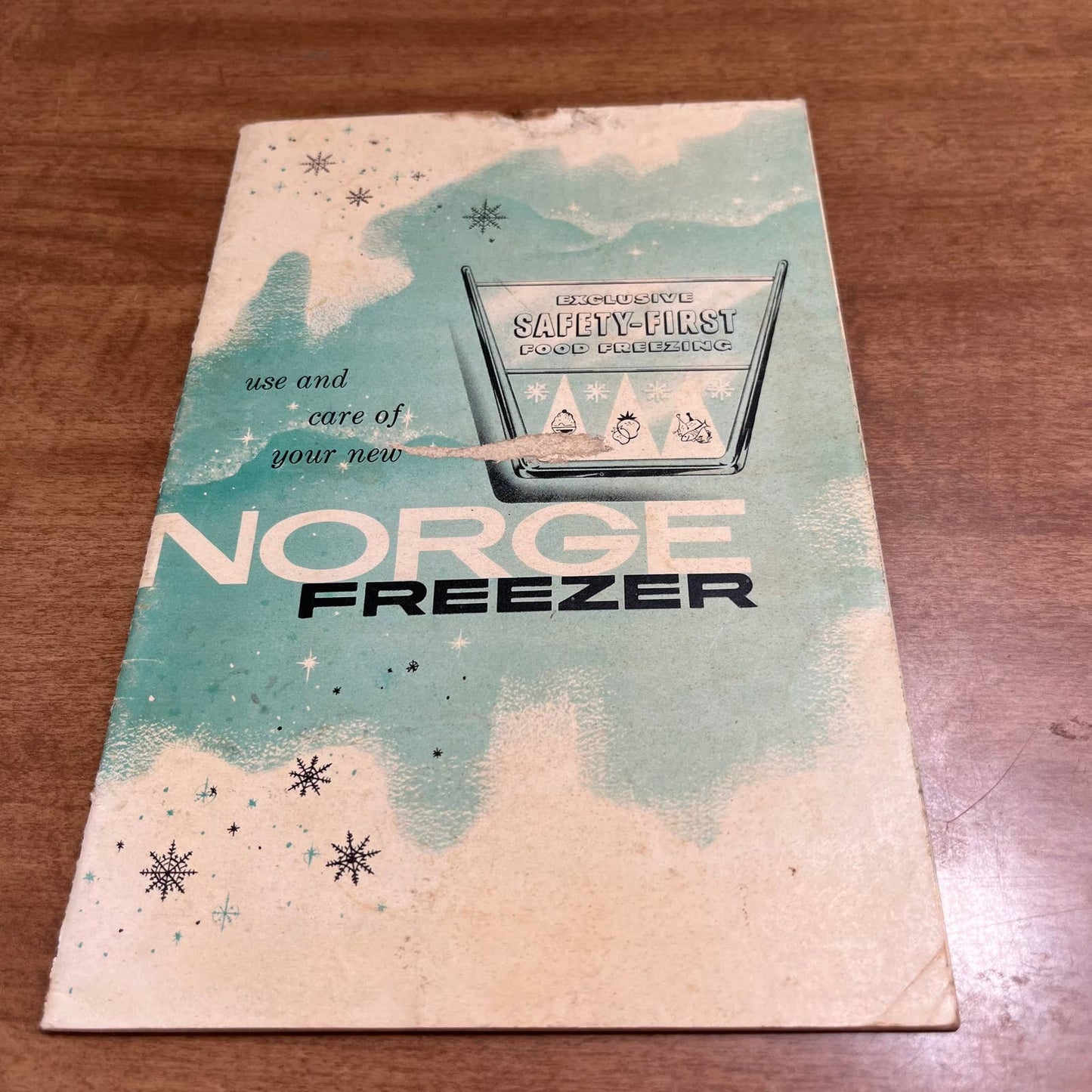 Vintage 1940s Norge Freezer Manual Instruction Booklet A3