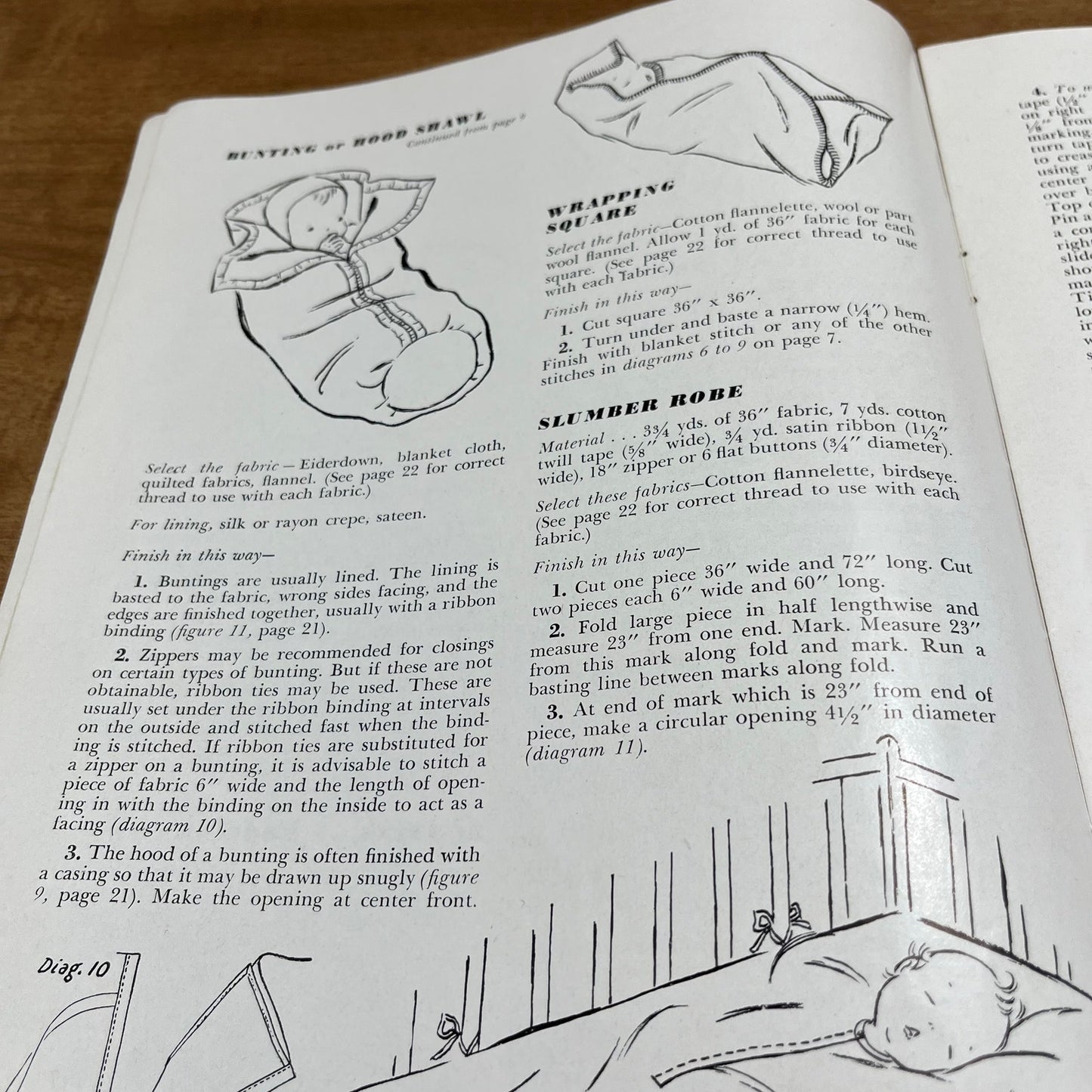 1943 Sewing for Babies Book No. S-12 Spool Cotton Co. Shirts Gowns Bibs Caps TK3