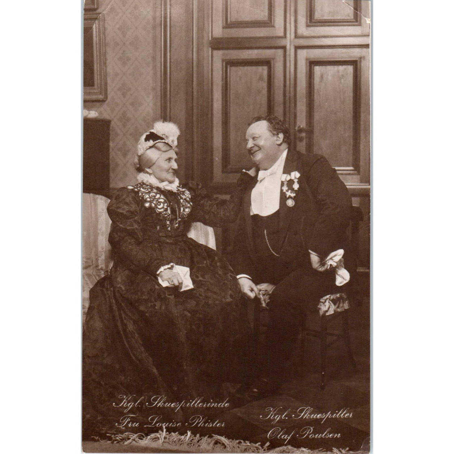 Antique Postcard RPPC Louise Phister Olaf Paulsen German SE8