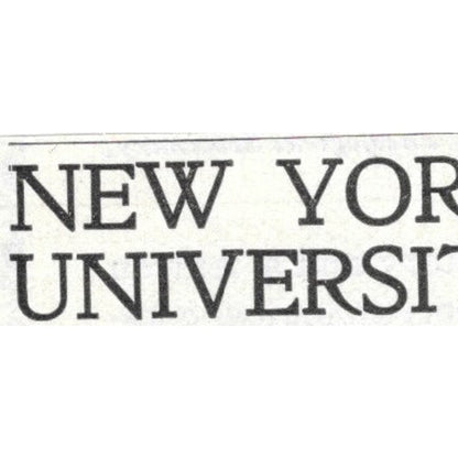 New York University Summer Term University Heights NYC 1903 Original Ad AK5-S35