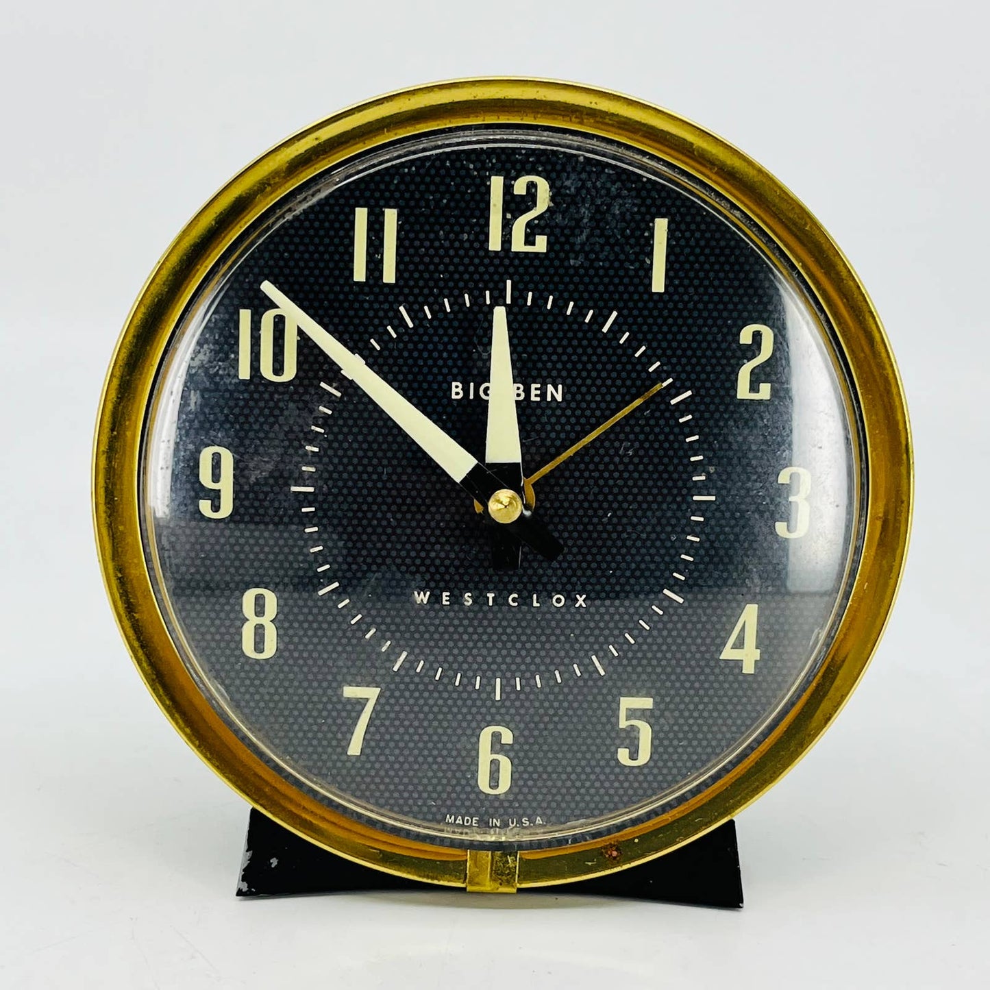 Working Vtg Westclox Big Ben 75-102 Alarm Clock USA Glow In The Dark Hands TC7