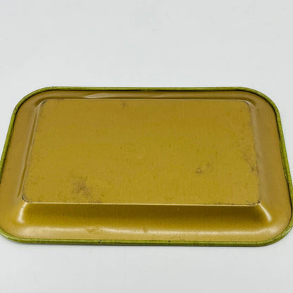 MCM Toleware Olive Green Metal Small Tray 6.5 x 4.5” TB6