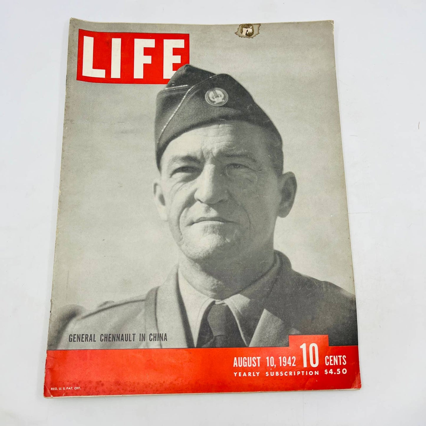 LIFE Magazine Issue August 10, 1942 General Claire Lee Chennault China TD5