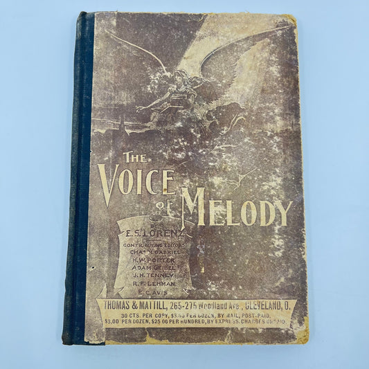 1899 The Voice Of Melody Hymn Book By E. S. Lorenz, Church Songs Music L1-4