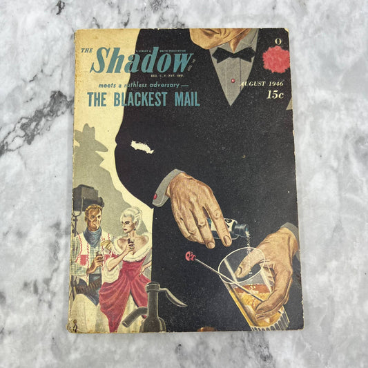 The Shadow Magazine Pulp - The Blackest Mail August, 1946 TH1