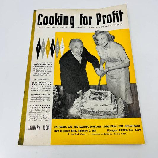 Jan 1958 Cooking For Profit Magazine for Restauranteurs Leone’s New York BA2