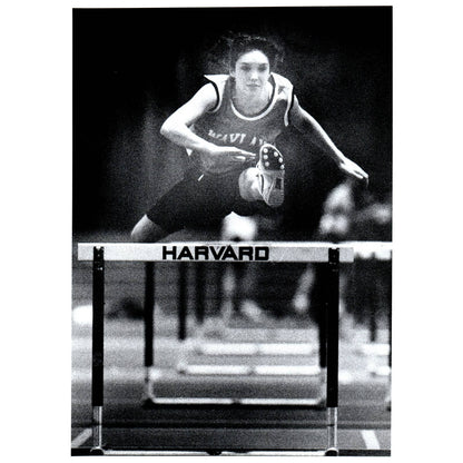 c1990 Original Press Photo Track and Field Hurdles Pam Pacquin Wayland 7x9" AD2