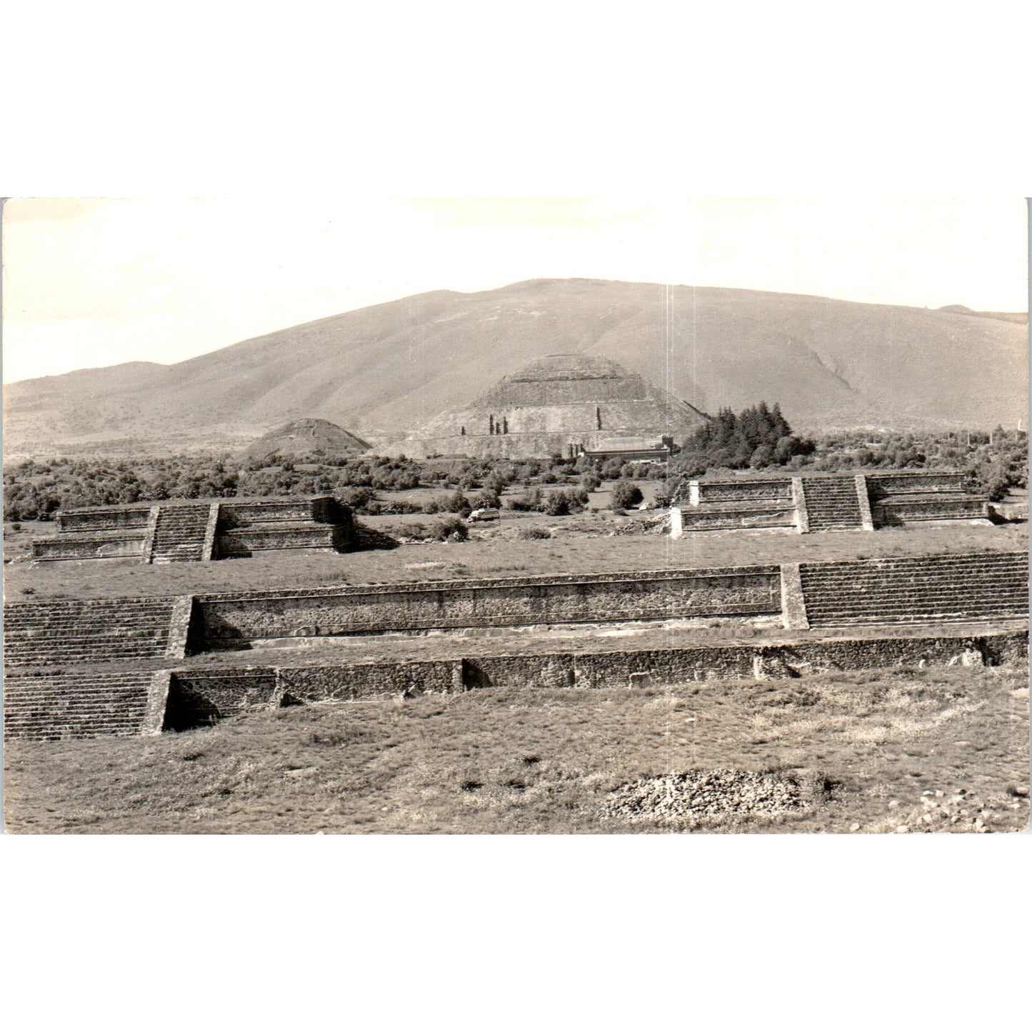 Pyramid of the Sun - Teotihuacán, Mexico RPPC Original Postcard P2-7